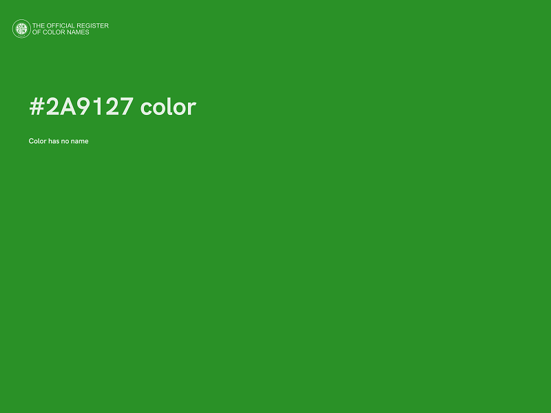 #2A9127 color image