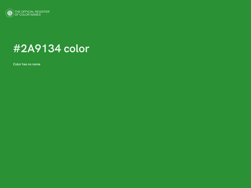 #2A9134 color image