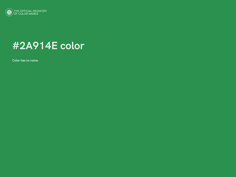 #2A914E color image