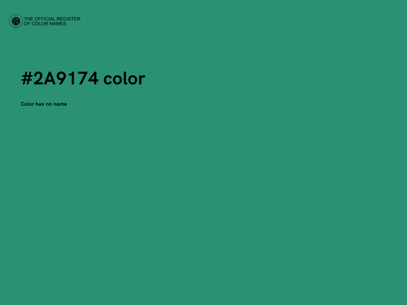 #2A9174 color image