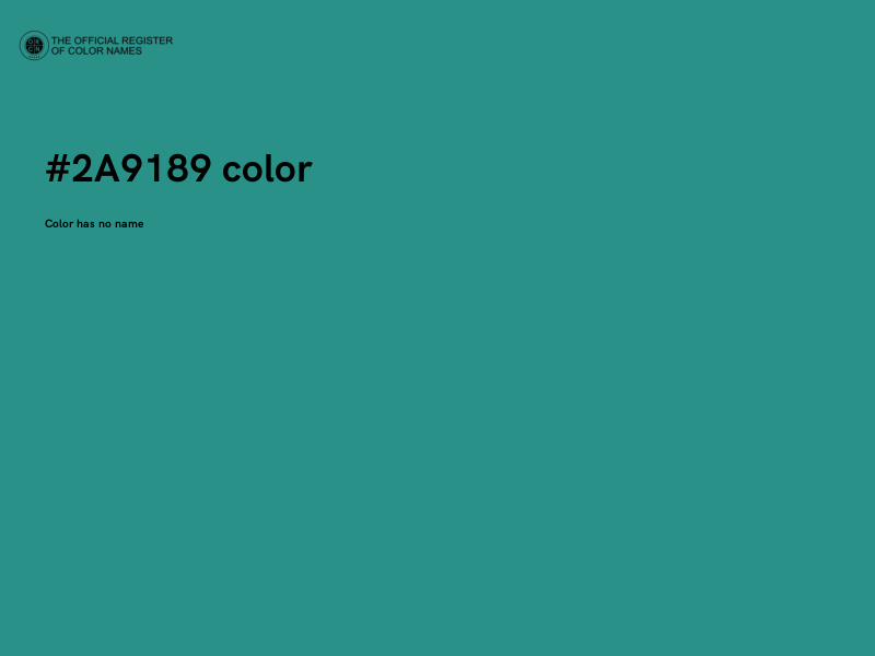 #2A9189 color image