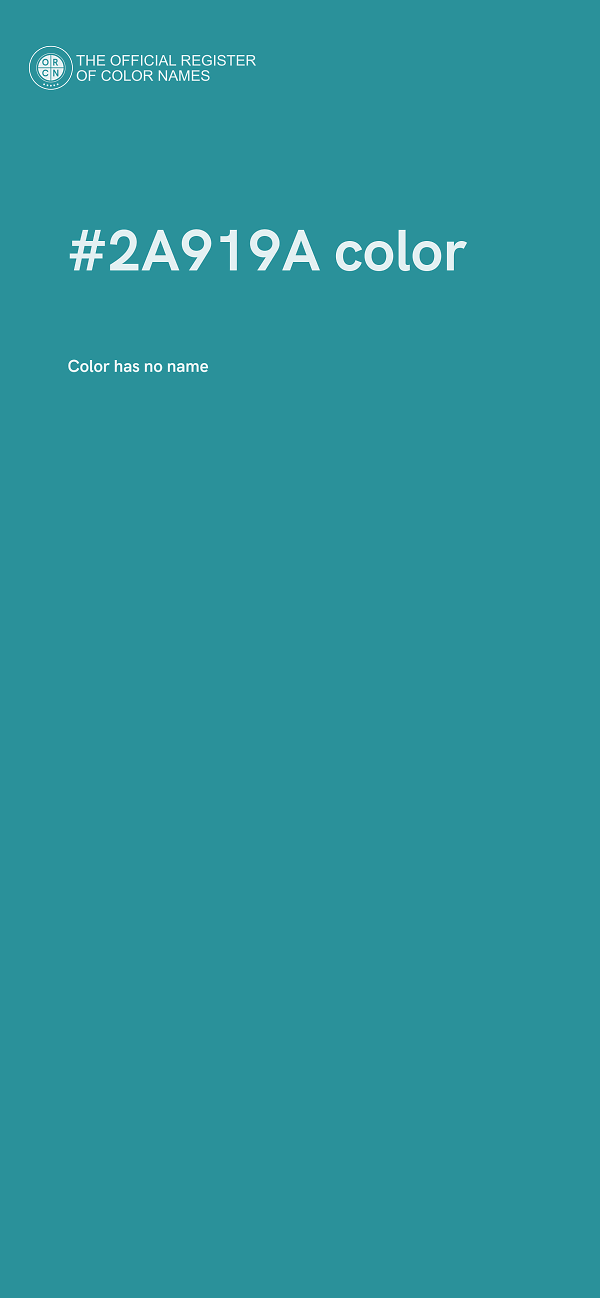 #2A919A color image