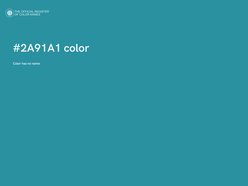 #2A91A1 color image