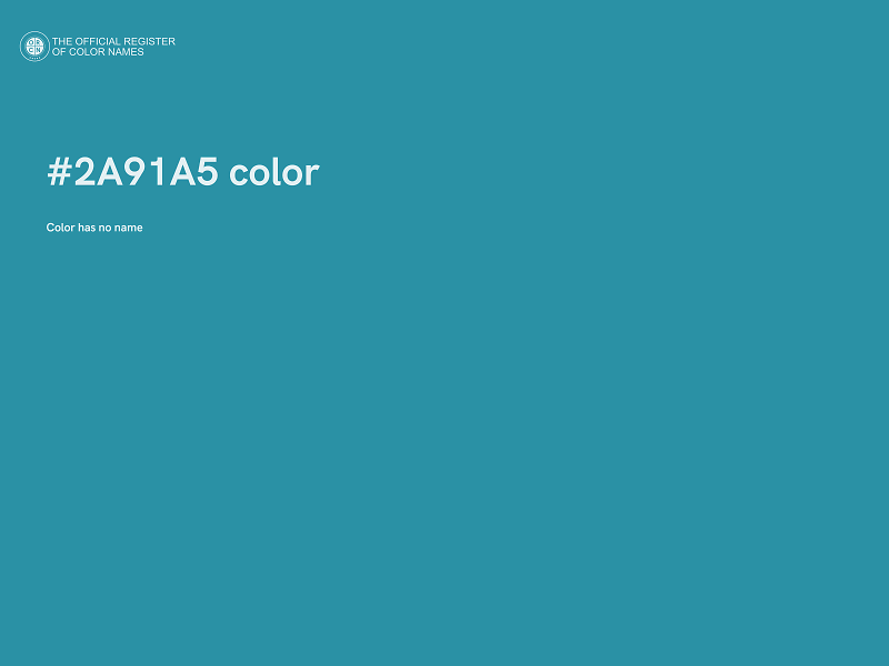 #2A91A5 color image