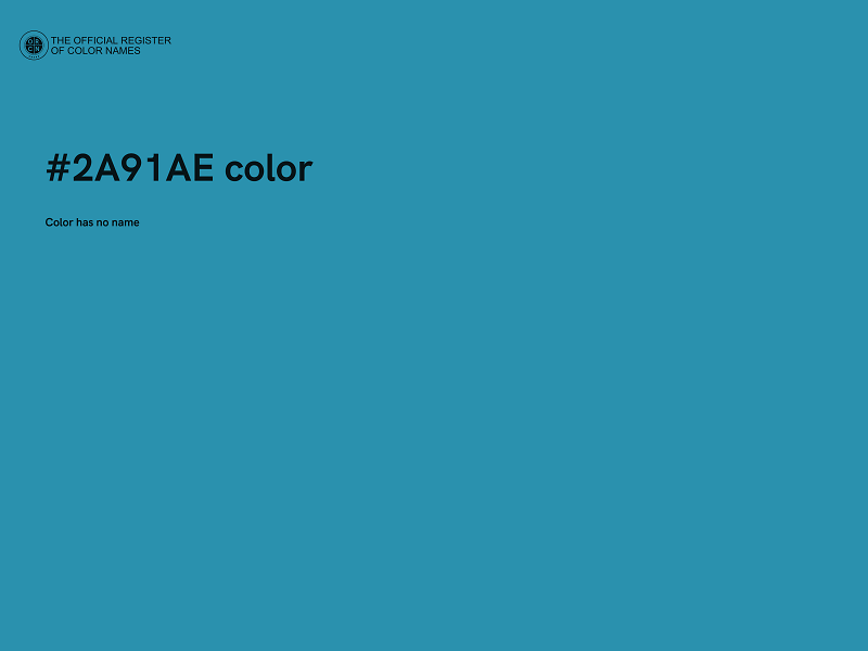 #2A91AE color image