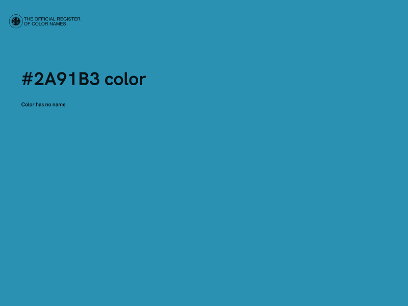 #2A91B3 color image