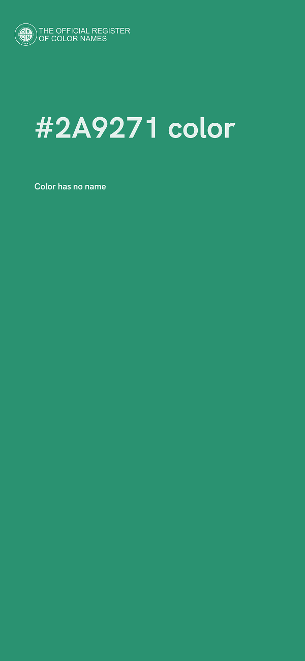 #2A9271 color image