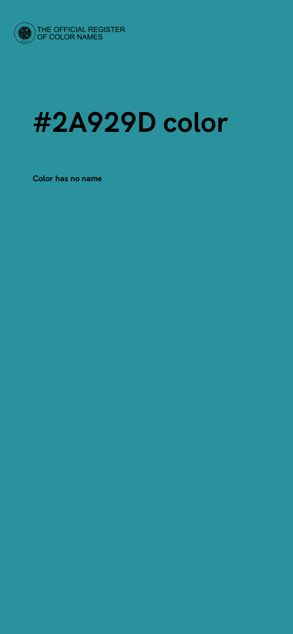#2A929D color image