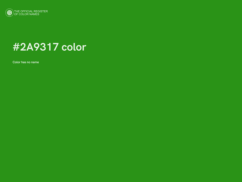 #2A9317 color image