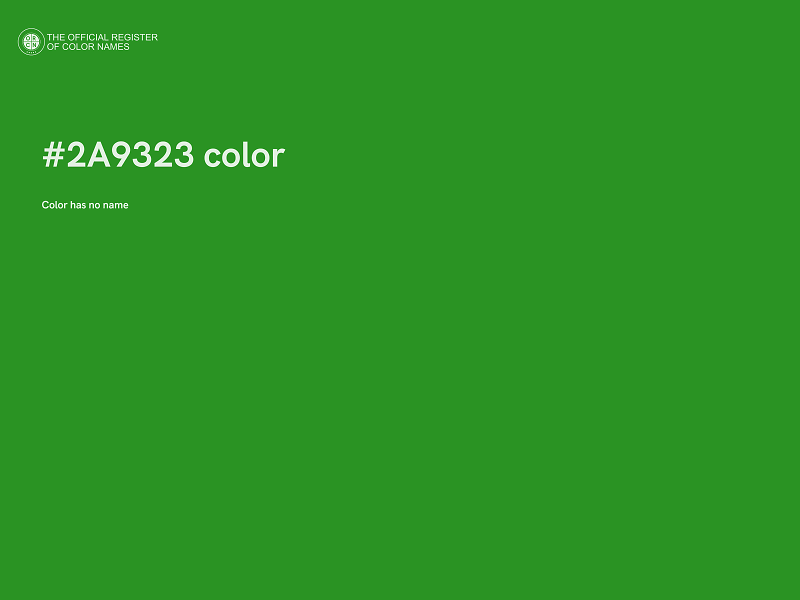 #2A9323 color image