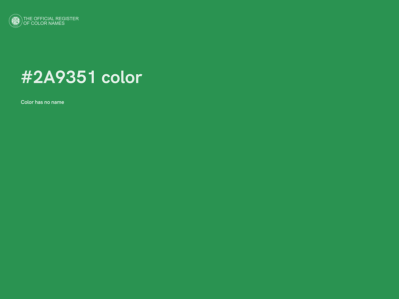 #2A9351 color image
