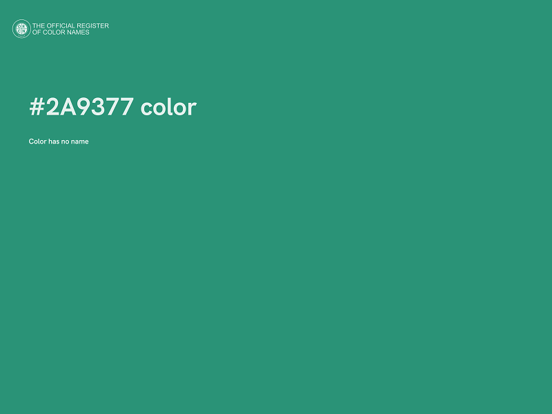 #2A9377 color image