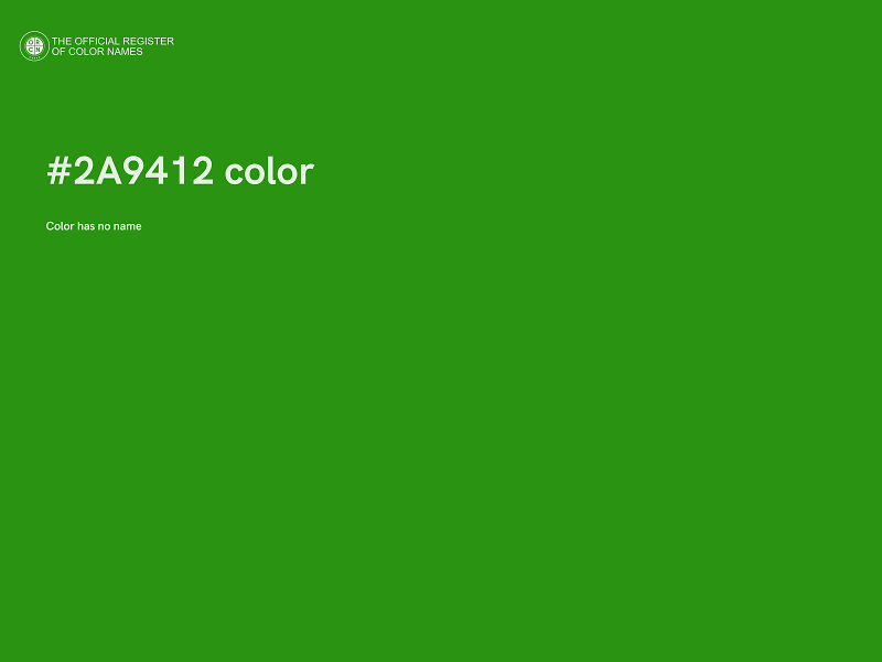 #2A9412 color image