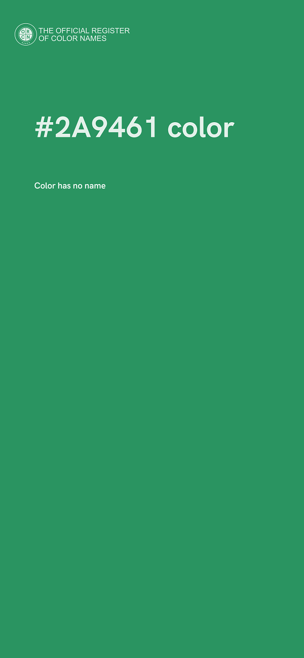 #2A9461 color image