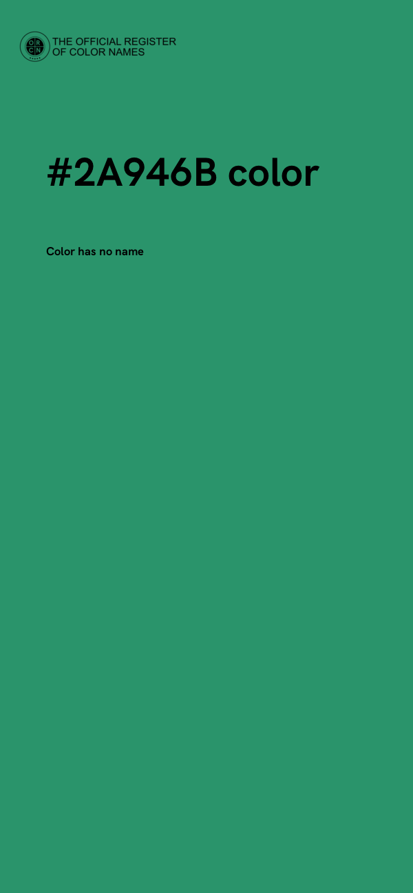 #2A946B color image