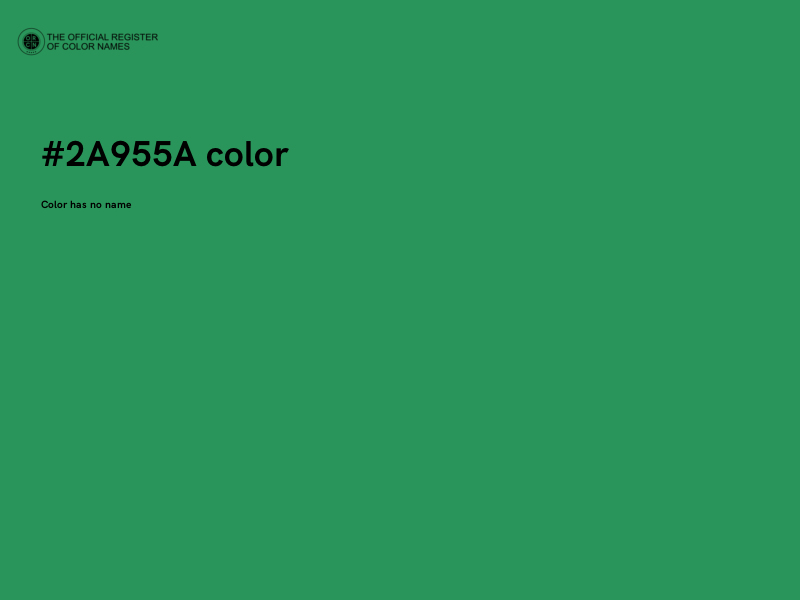 #2A955A color image