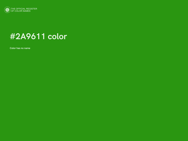 #2A9611 color image