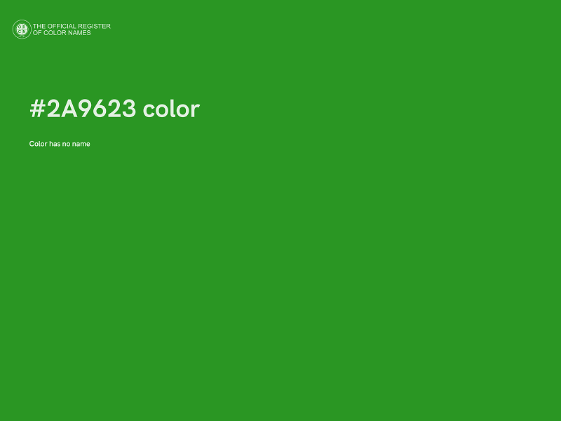 #2A9623 color image