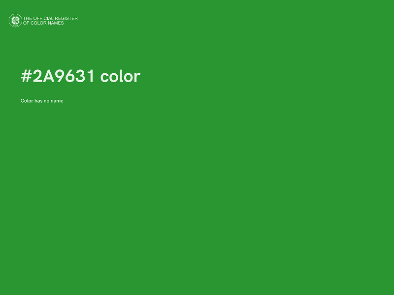 #2A9631 color image