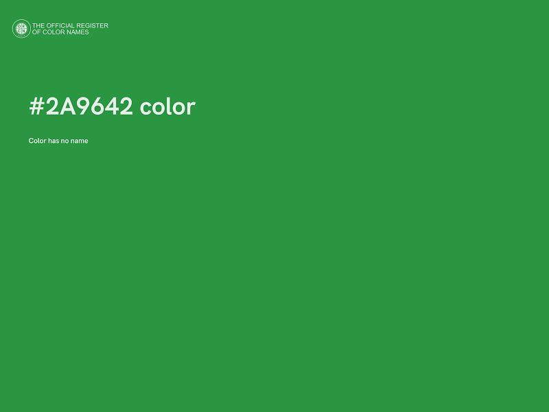 #2A9642 color image