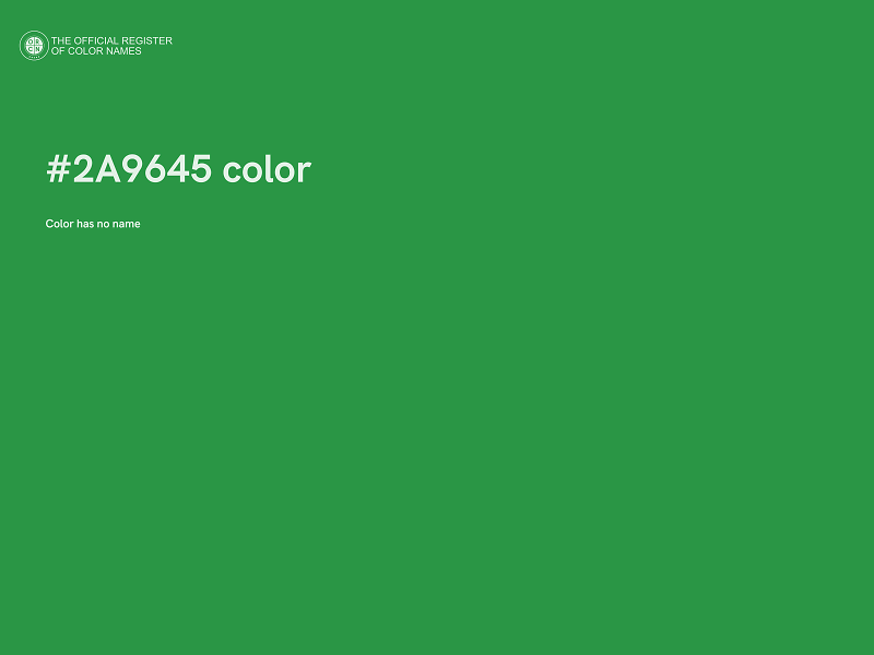 #2A9645 color image