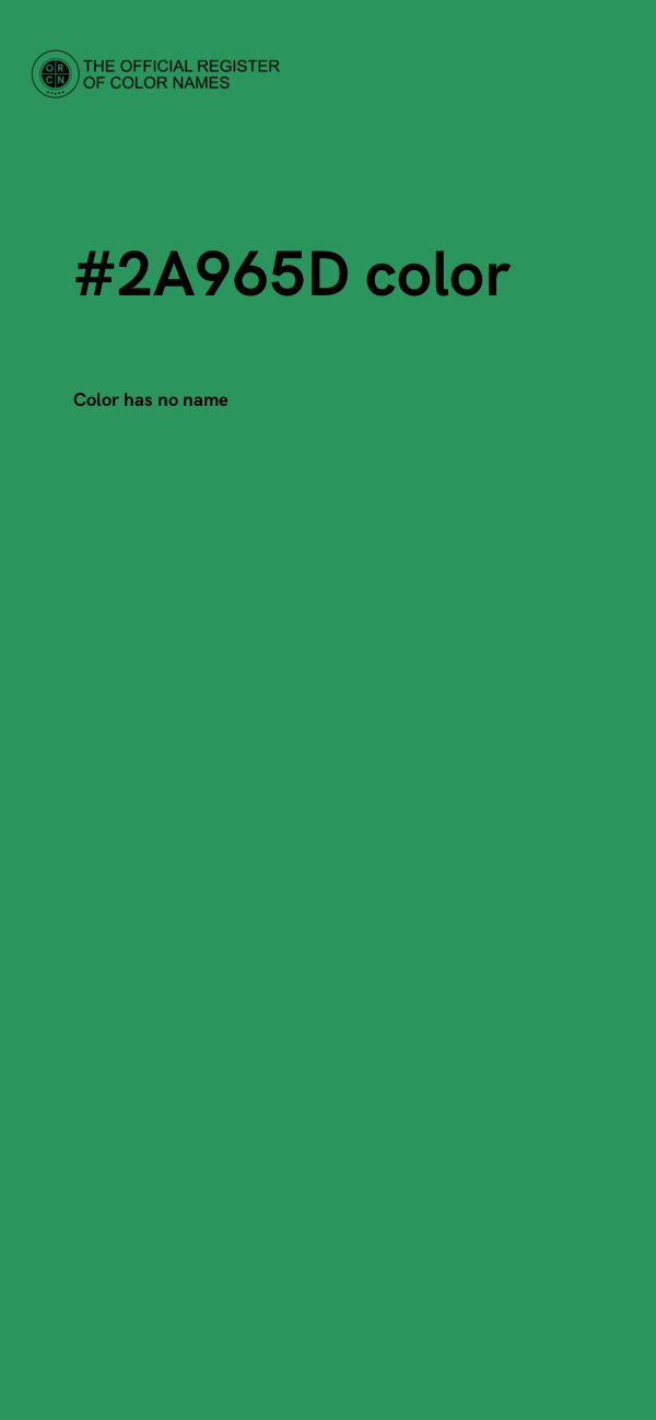 #2A965D color image