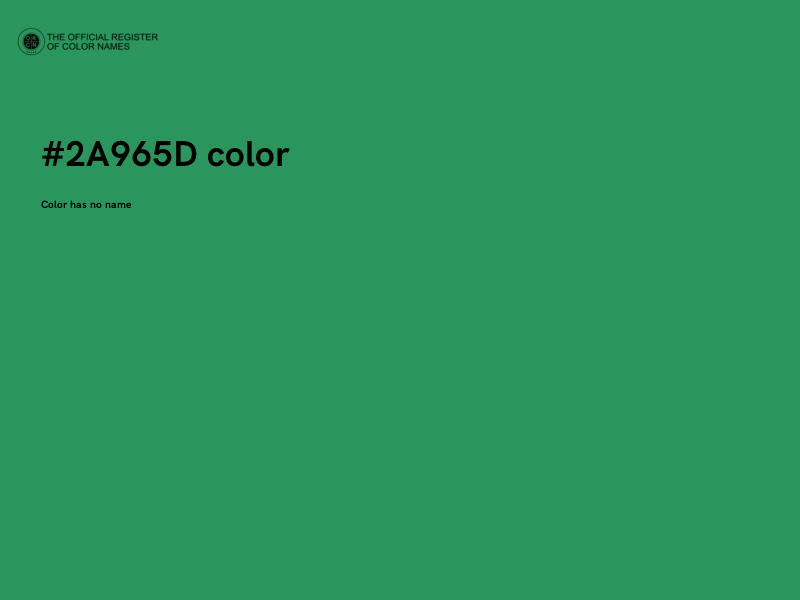 #2A965D color image