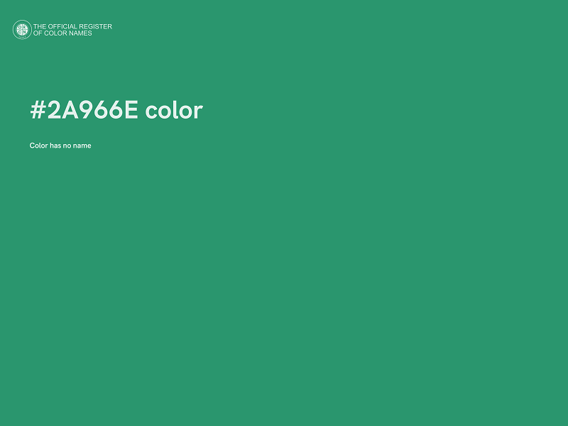 #2A966E color image