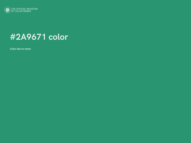 #2A9671 color image