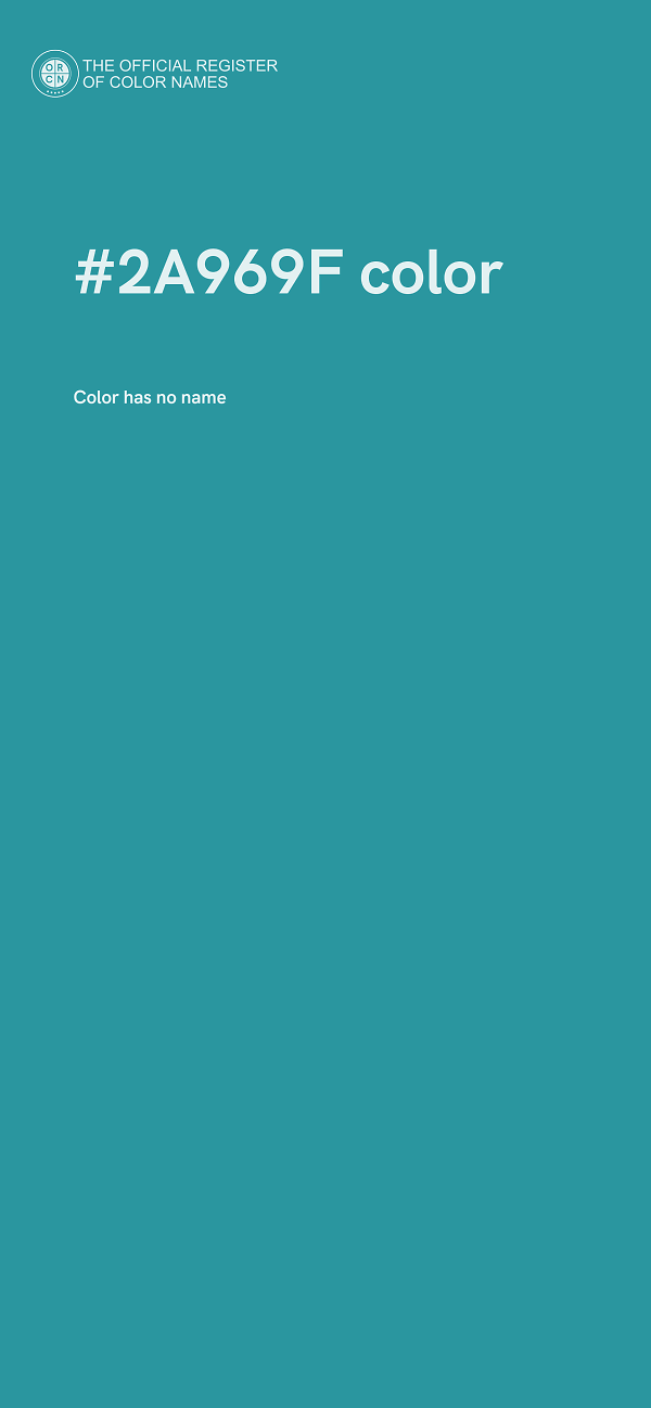 #2A969F color image