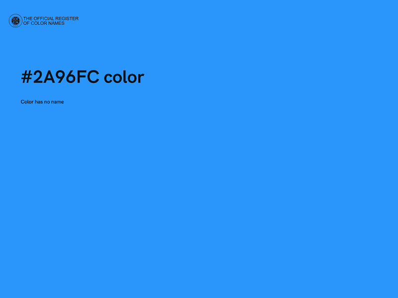 #2A96FC color image