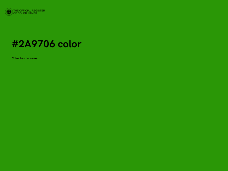 #2A9706 color image