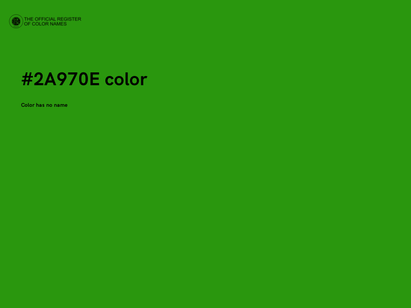 #2A970E color image