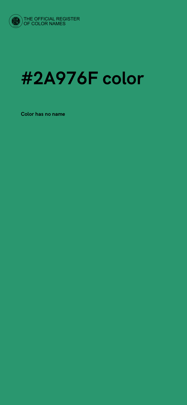 #2A976F color image