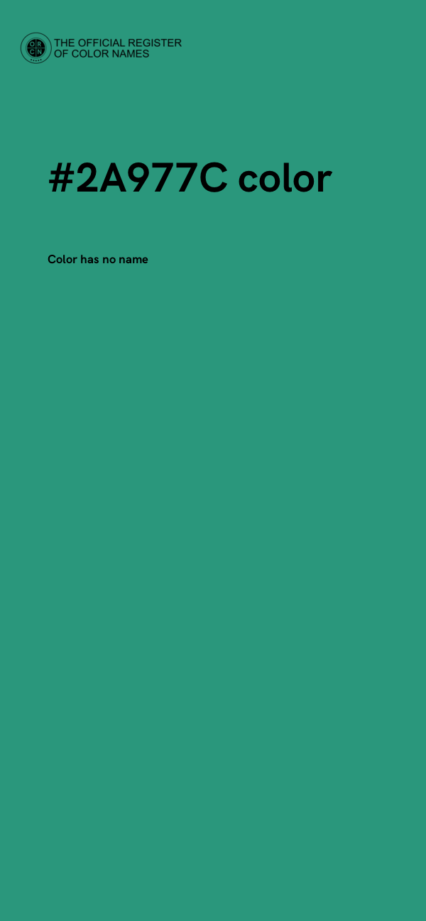 #2A977C color image