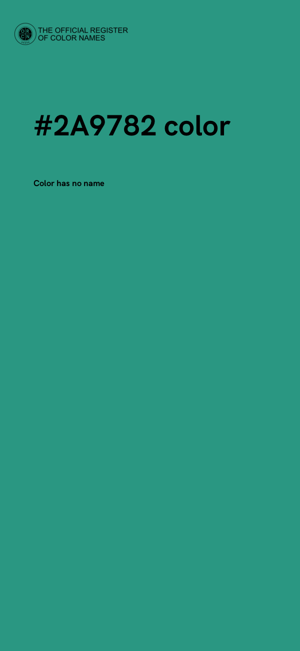 #2A9782 color image