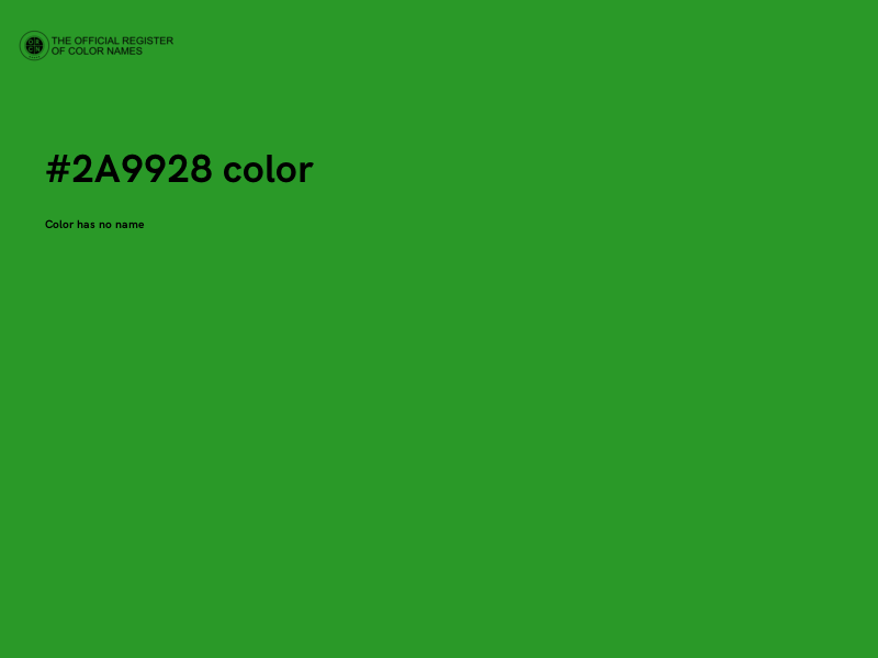 #2A9928 color image