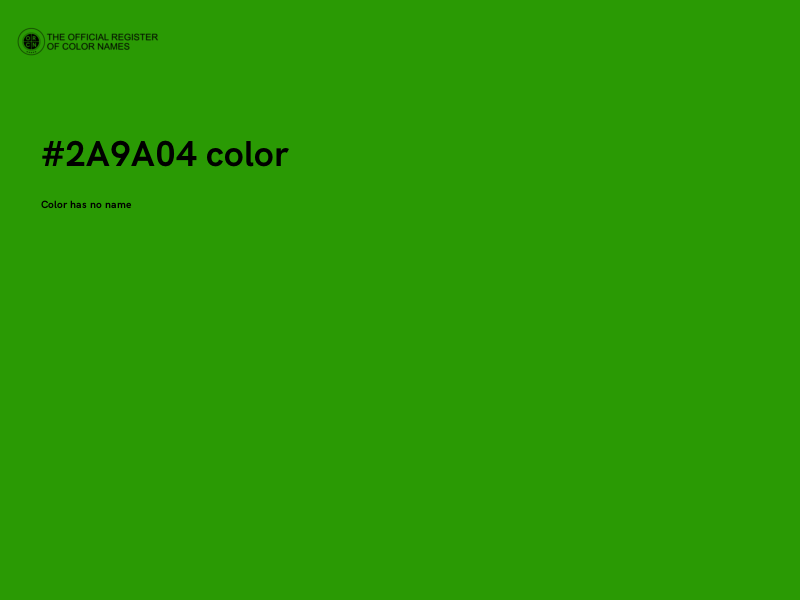 #2A9A04 color image
