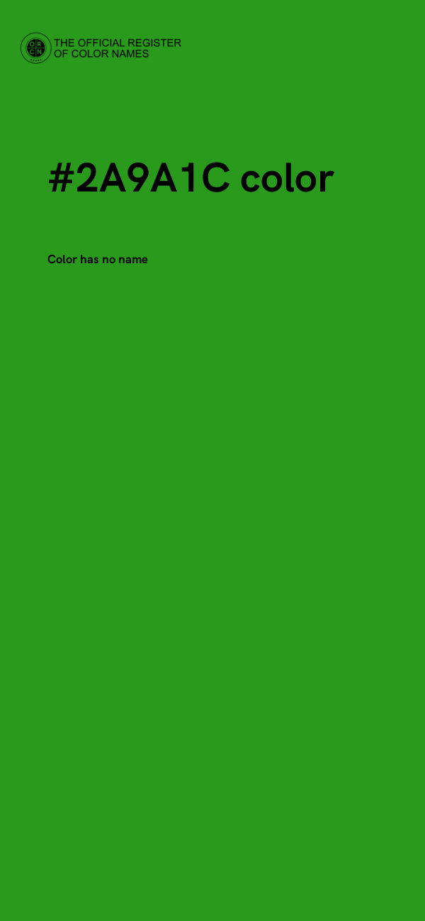 #2A9A1C color image