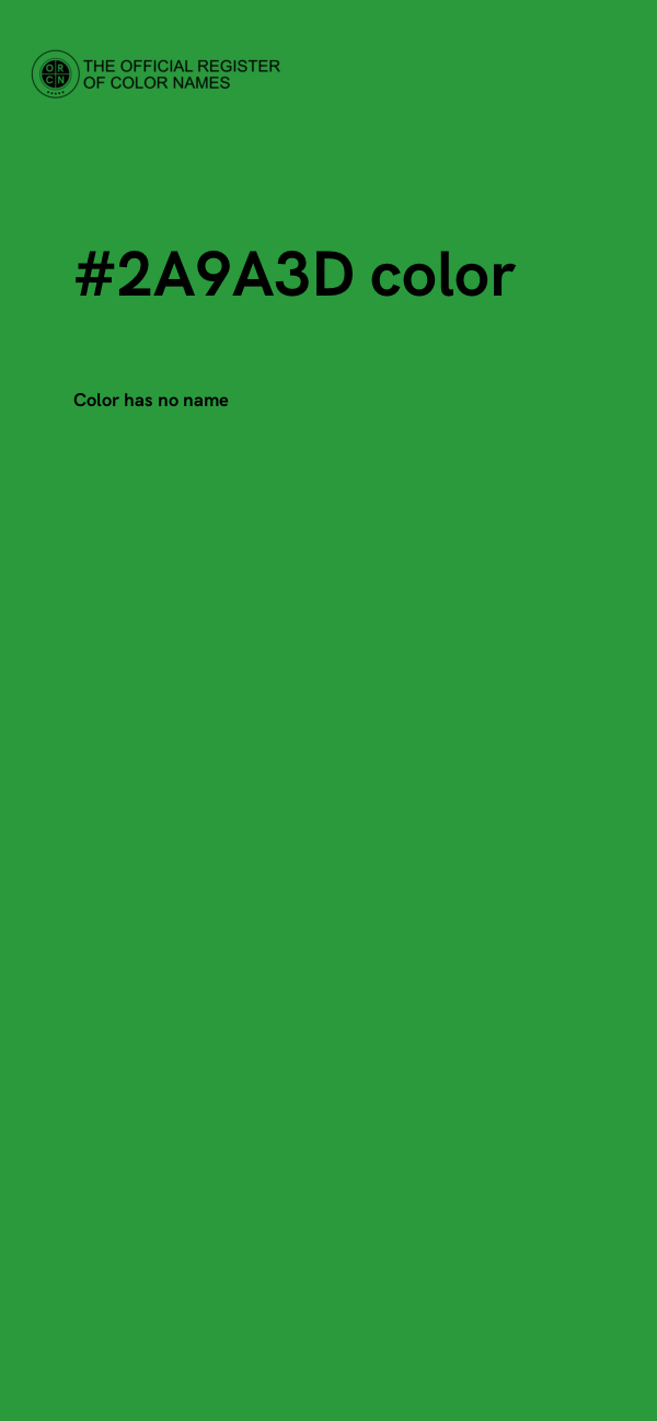#2A9A3D color image