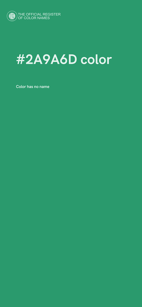 #2A9A6D color image