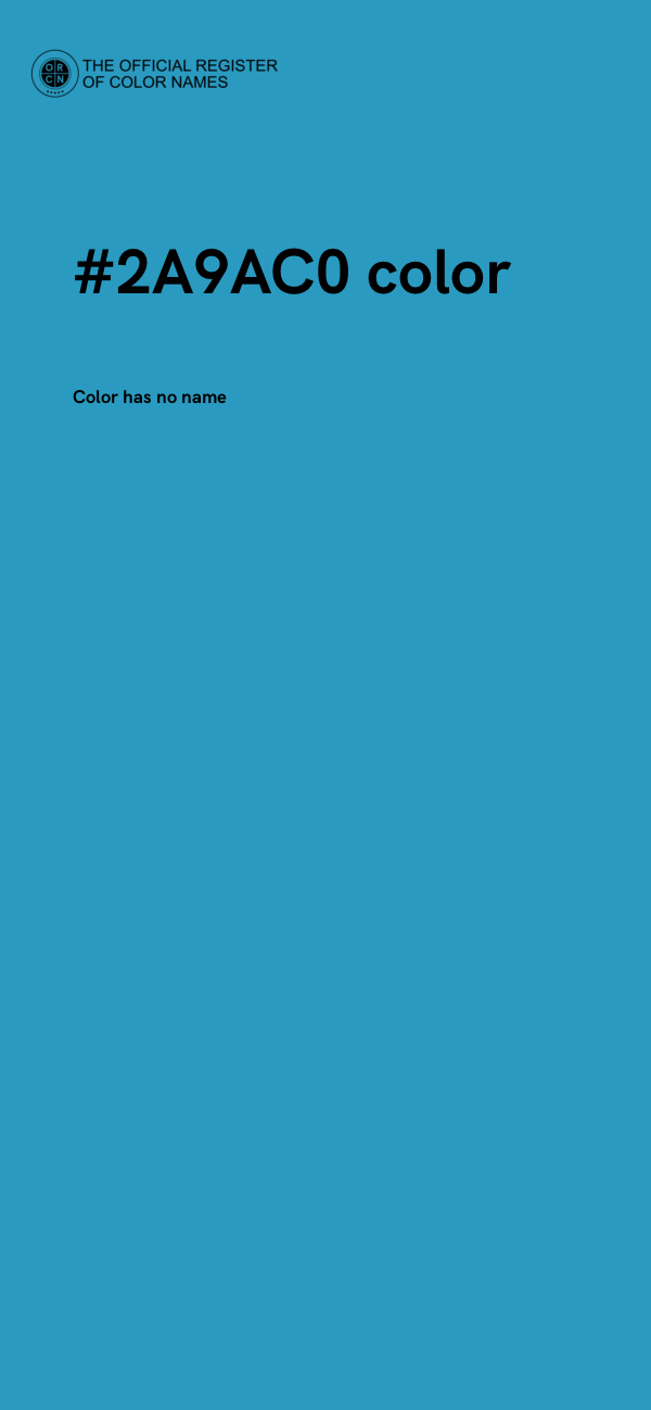#2A9AC0 color image