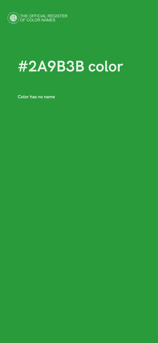 #2A9B3B color image