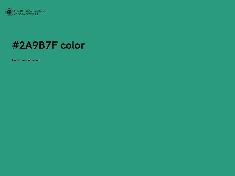 #2A9B7F color image