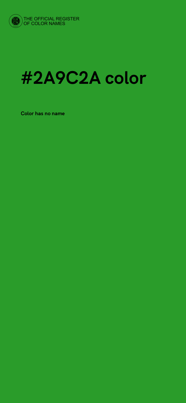 #2A9C2A color image