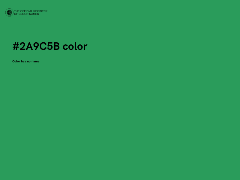 #2A9C5B color image