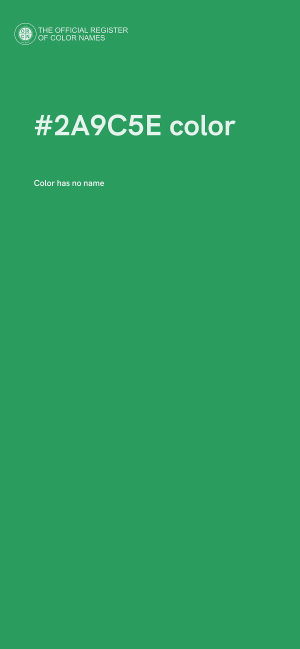 #2A9C5E color image