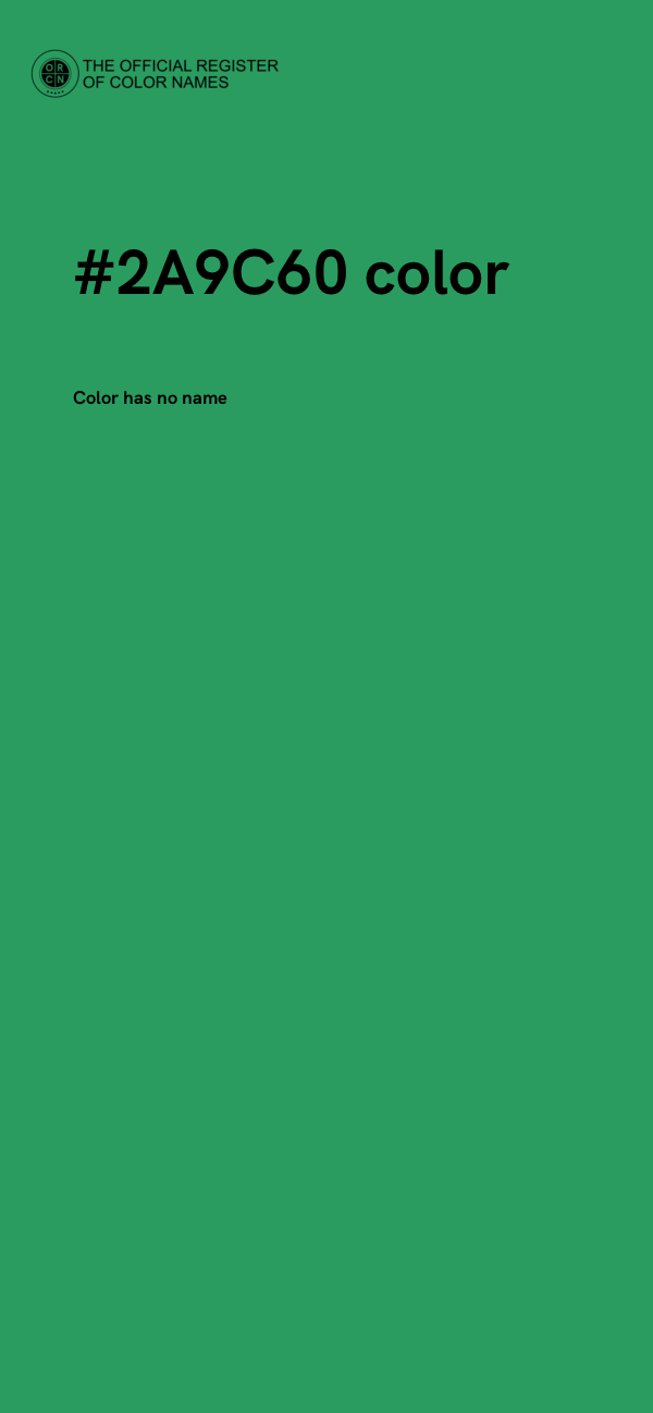 #2A9C60 color image