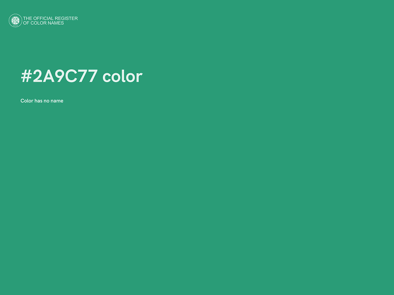 #2A9C77 color image