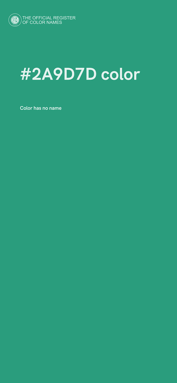 #2A9D7D color image